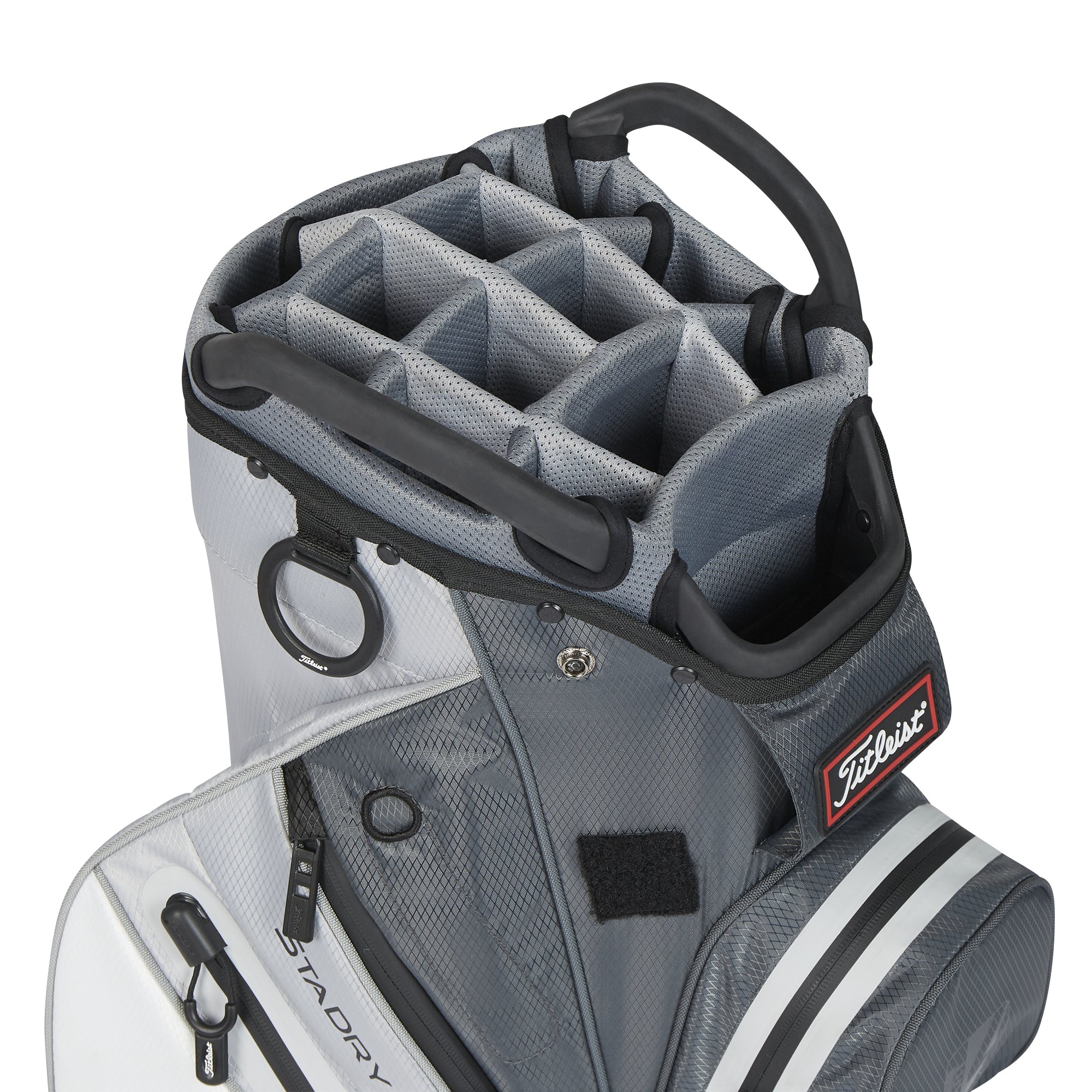 titleist-cart-14-stadry-golf-bag-tb23ct9-221-charcoal-grey-white