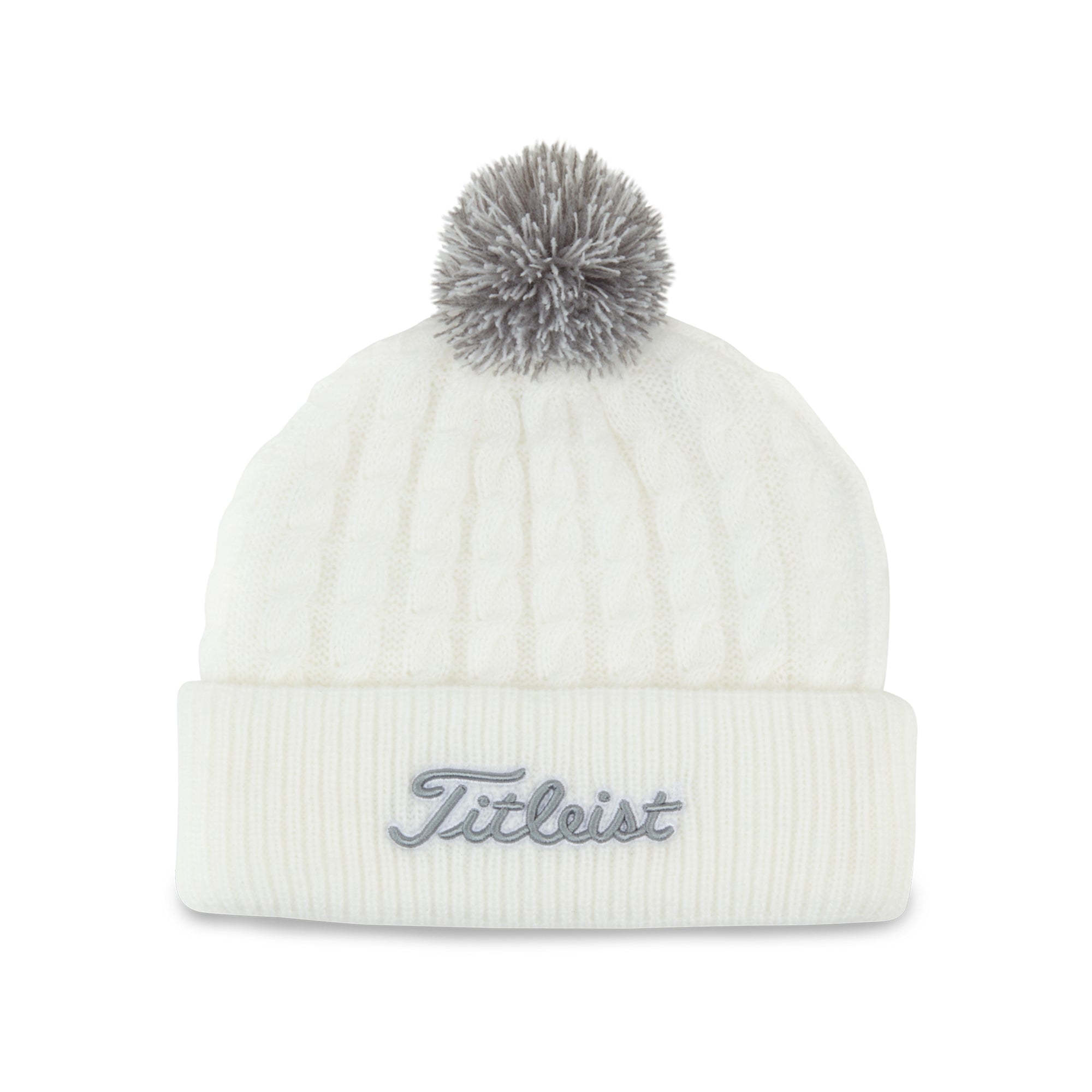 Titleist Cable Knit Pom Beanie