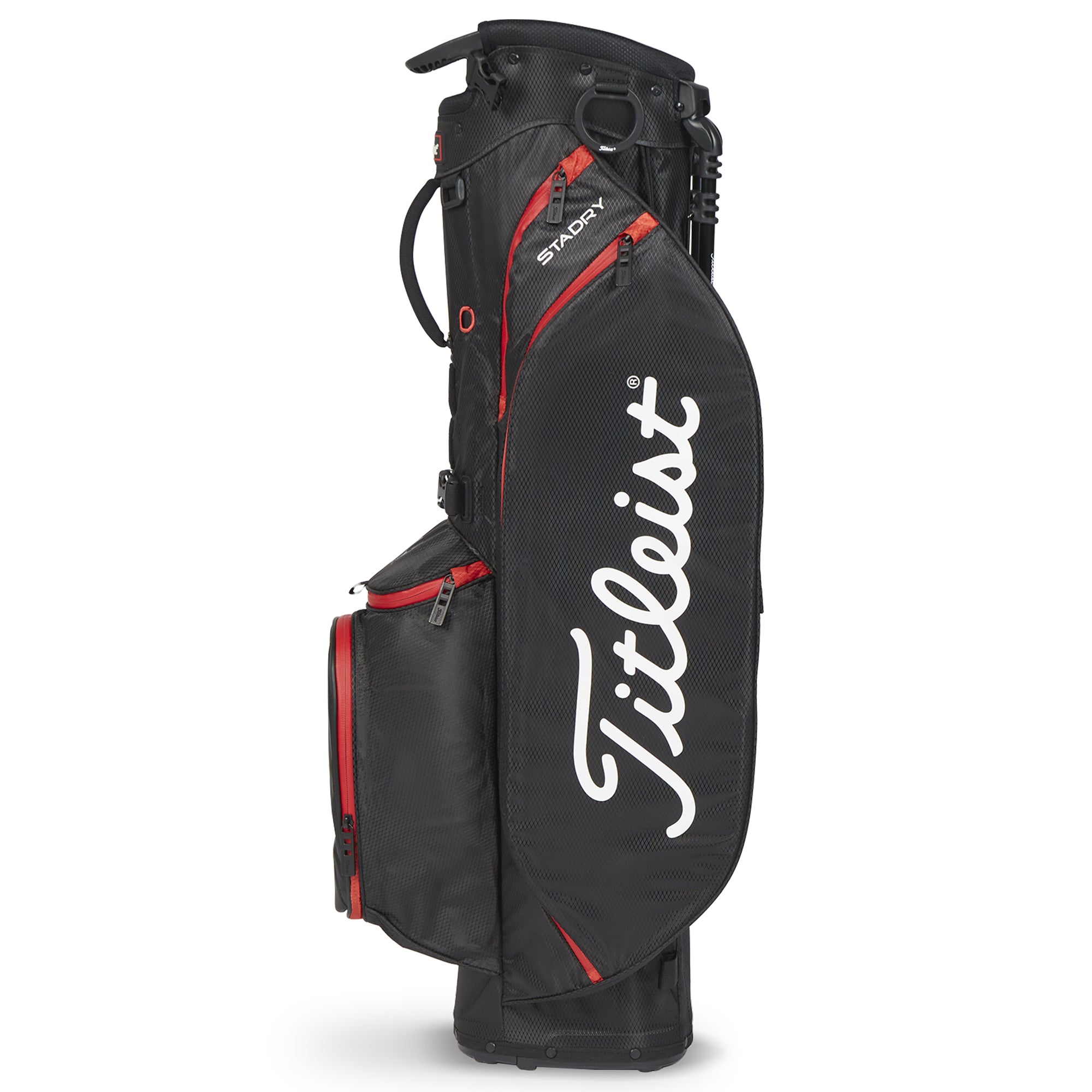 Titleist Players 4 StaDry Stand Golf Bag Black/Black/Red 006