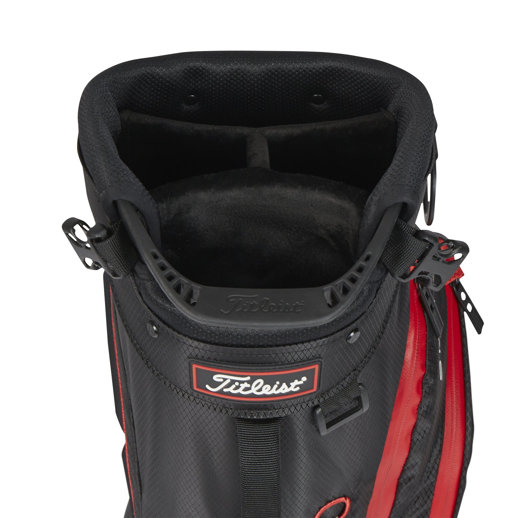 Titleist Players 4 StaDry Stand Golf Bag - Black/Black/Red 006