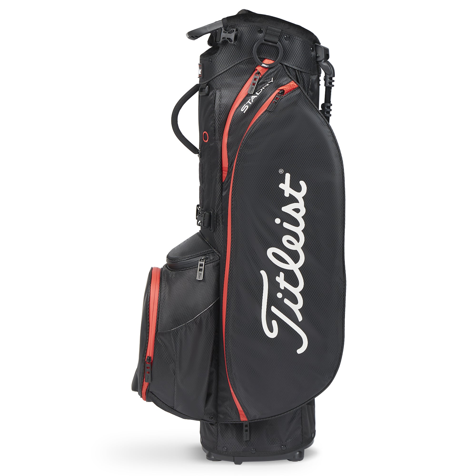 Titleist Players 5 StaDry Stand Golf Bag Black/Black/Red 006