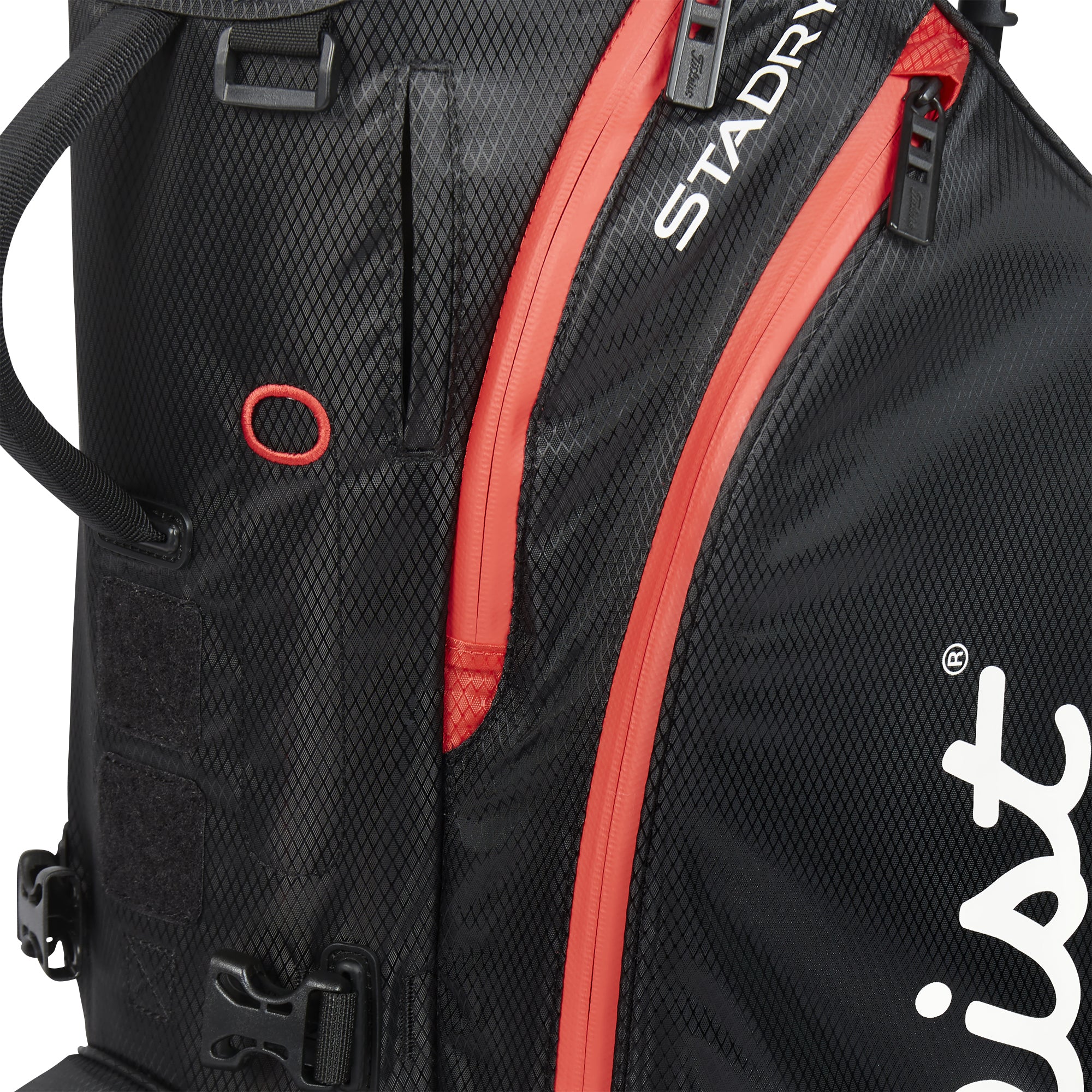 Titleist Players 5 StaDry Stand Golf Bag Black/Black/Red 006