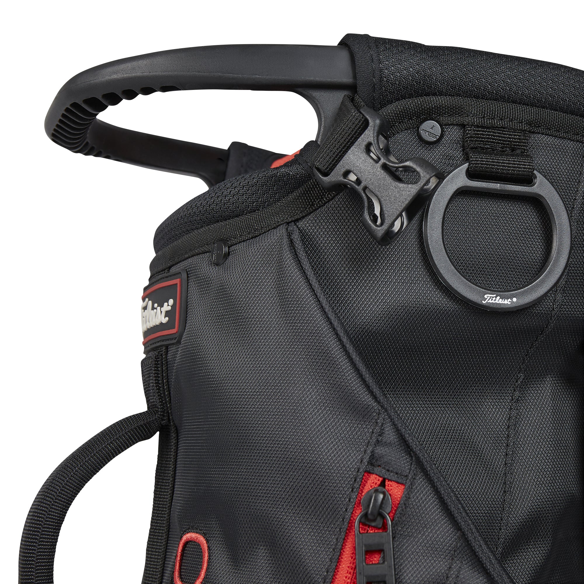 Titleist Premium Carry Golf Bag Black/Black/Red 006