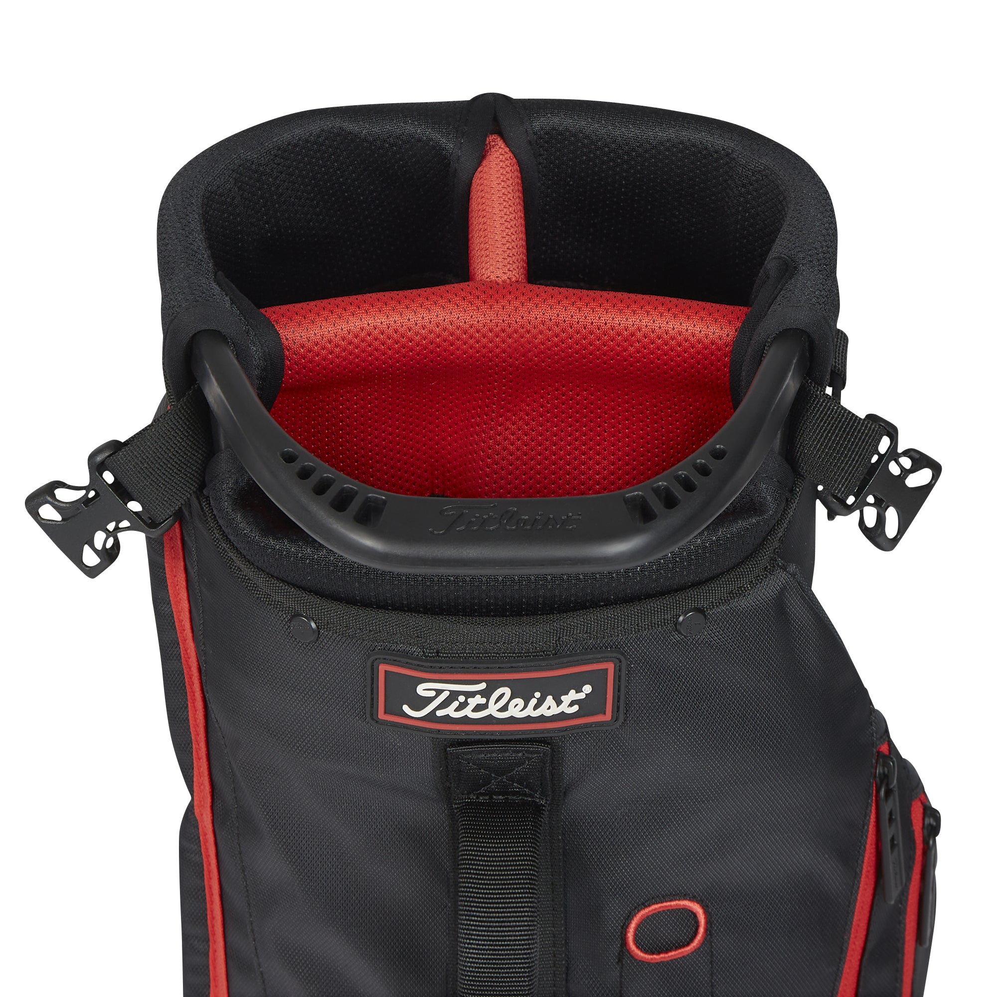 Titleist Premium Carry Golf Bag Black/Black/Red 006