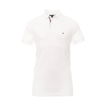 Tommy Hilfiger RWB Placket Polo Shirt White YBR