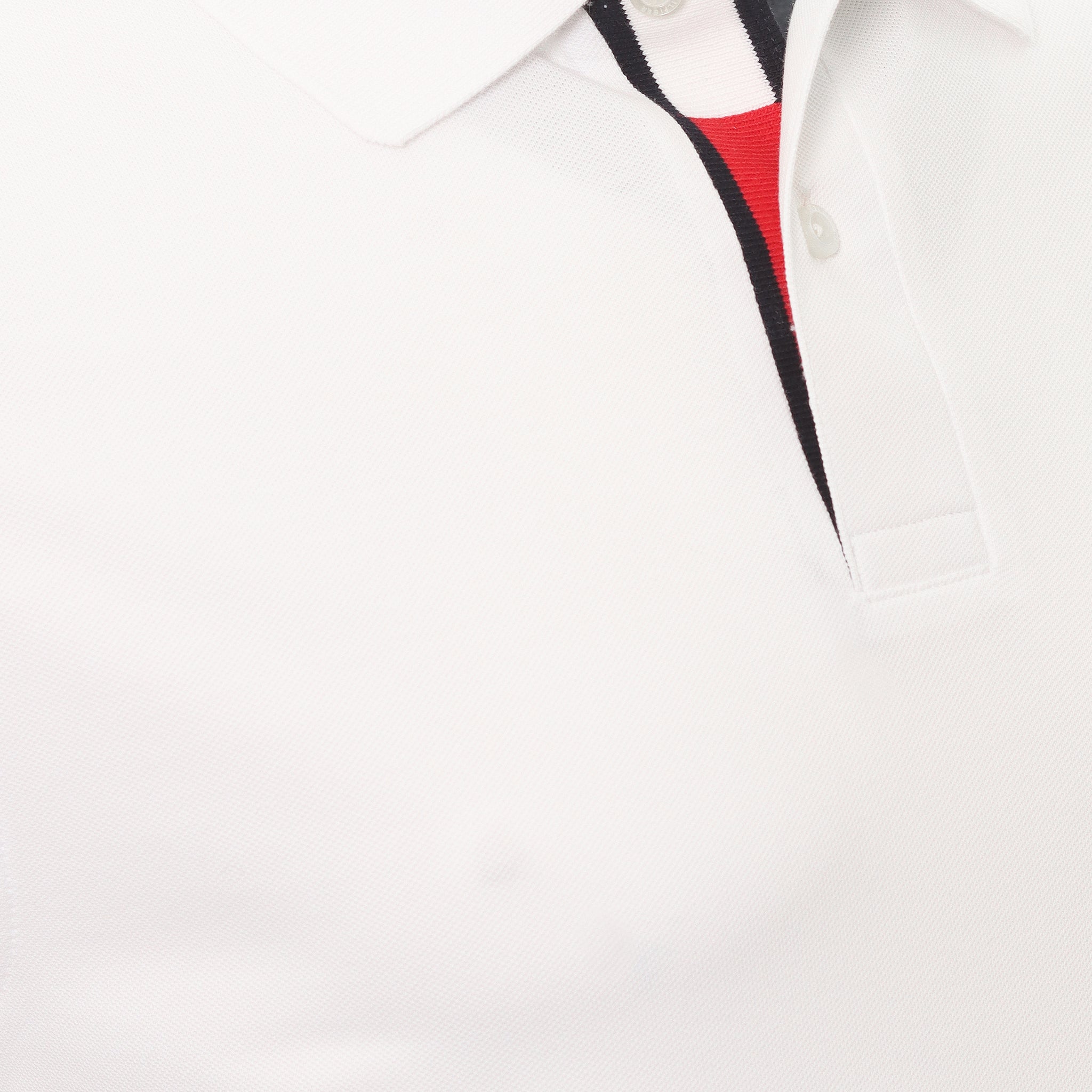 Tommy Hilfiger RWB Placket Polo Shirt White YBR