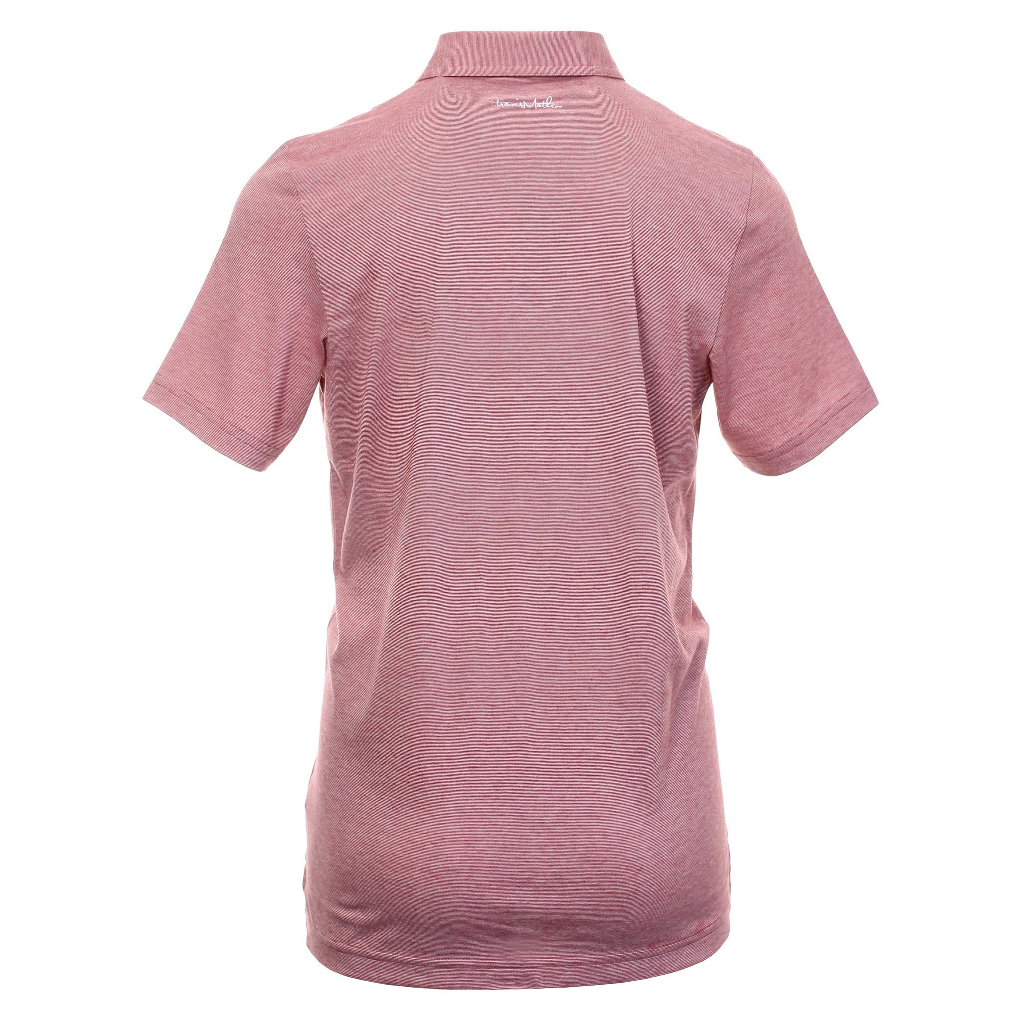 TravisMathew Zinna Polo Shirt Heather Cardinal