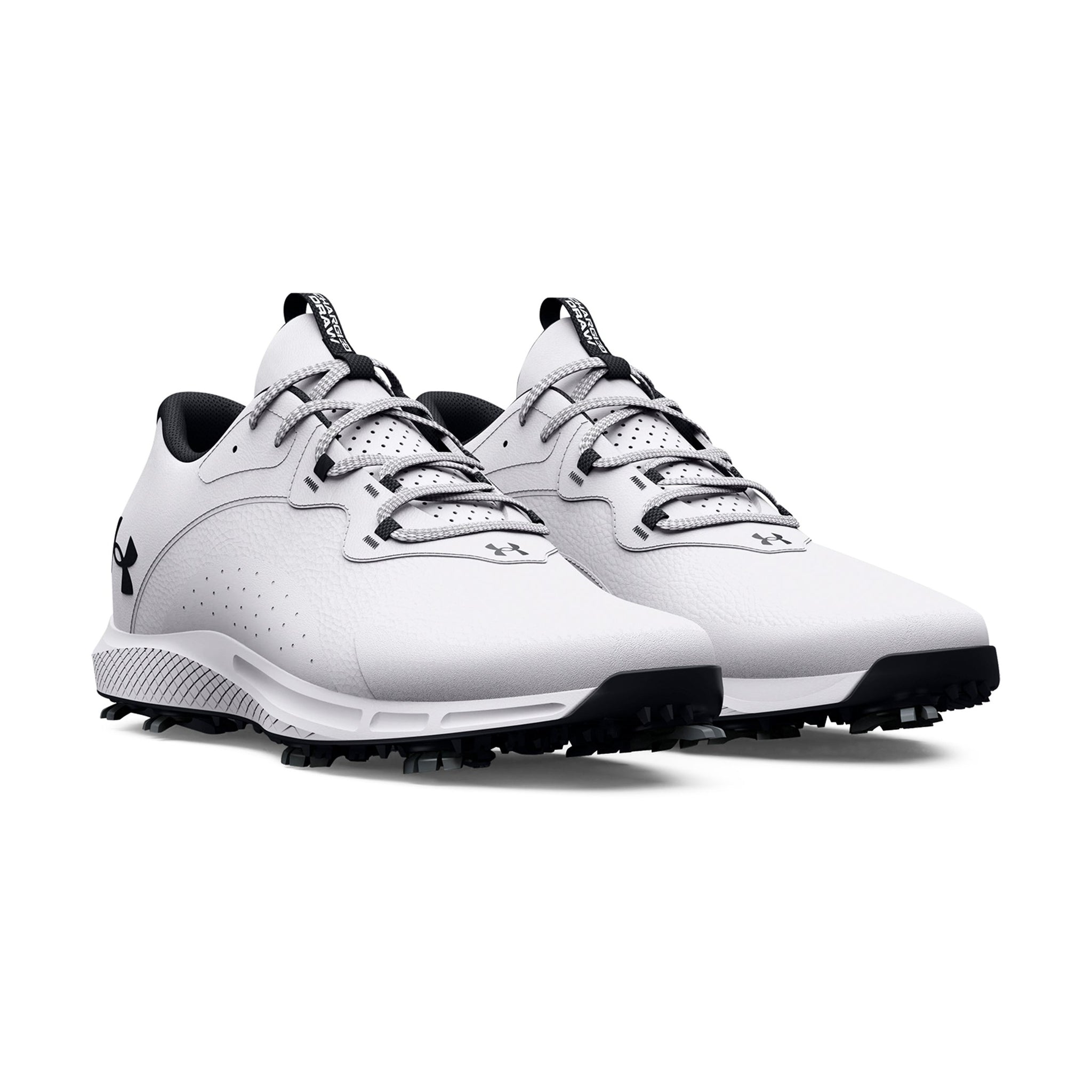 Under Armour Charged Draw 2 E Golf Shoes White 100