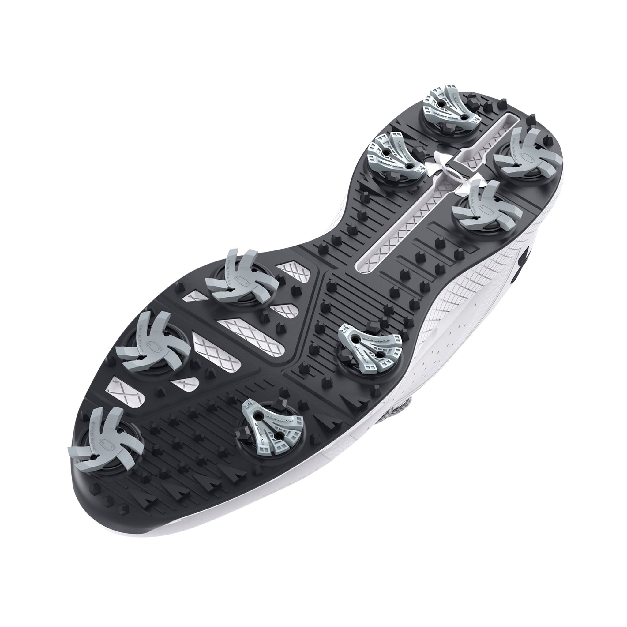 Under Armour Charged Draw 2 E Golf Shoes White 100