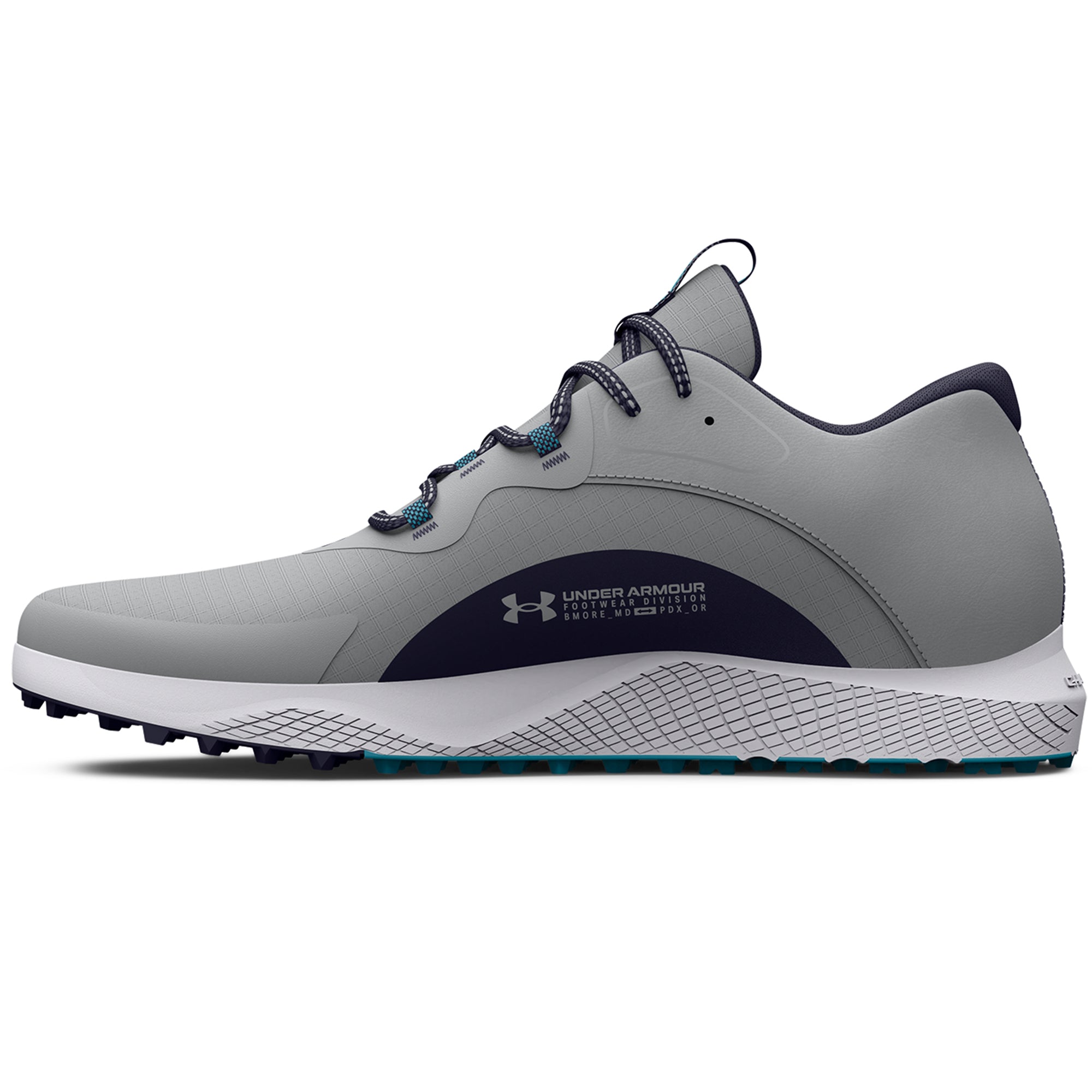 Under Armour Charged Draw 2 SL Golf Shoes 3026399 Mod Grey Midnight