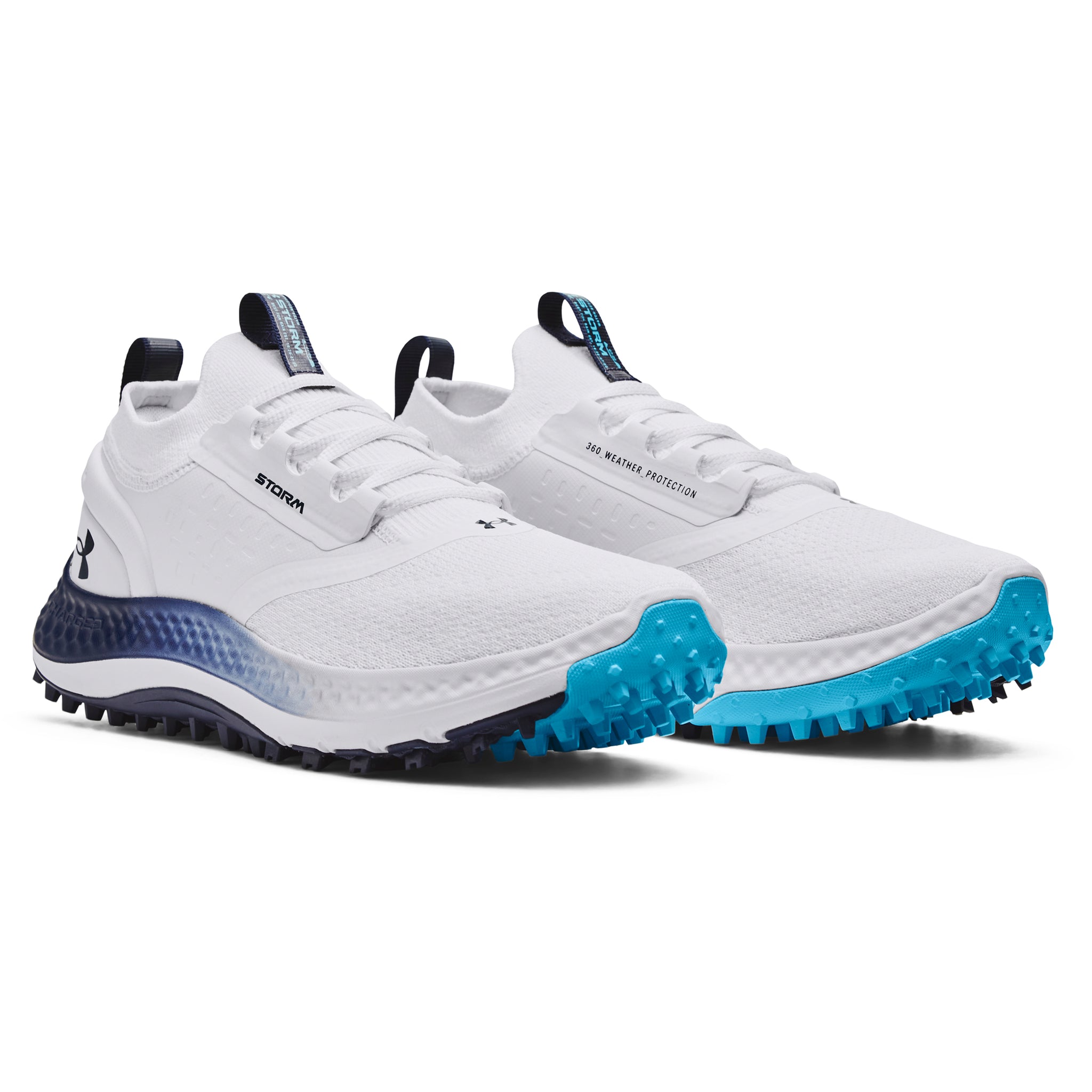 Under Armour Charged Phantom SL Golf Shoes 3026400 White Midnight Navy