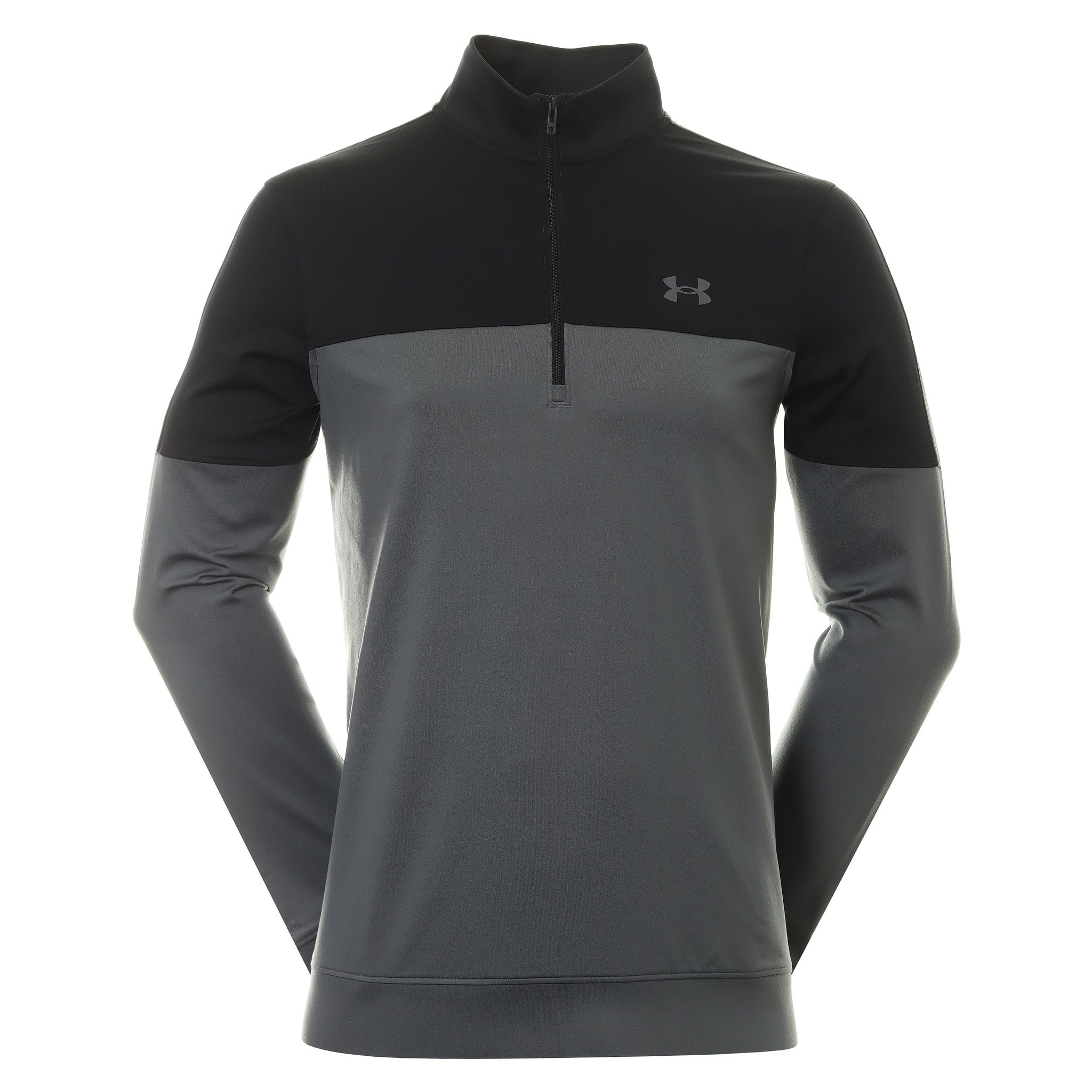 Under Armour Golf UA Storm Midlayer 1/4 Zip 1377398 Pitch Grey Black ...