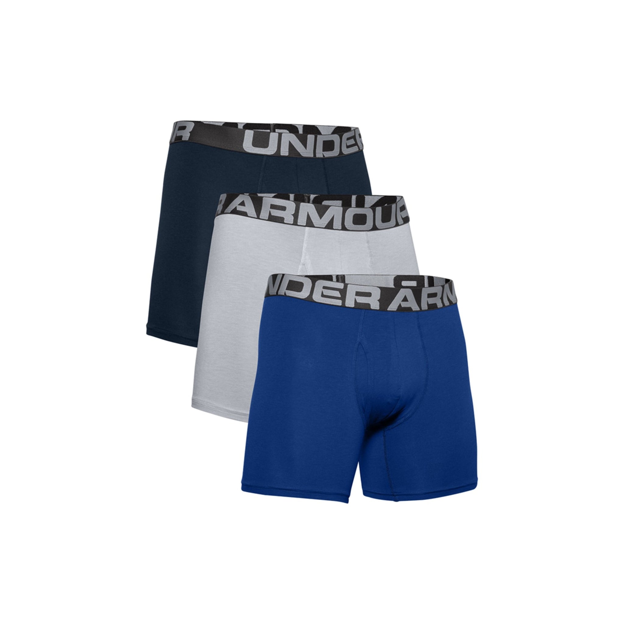 Under Armour Charged Cotton 6" Boxer Jock 3 Pack