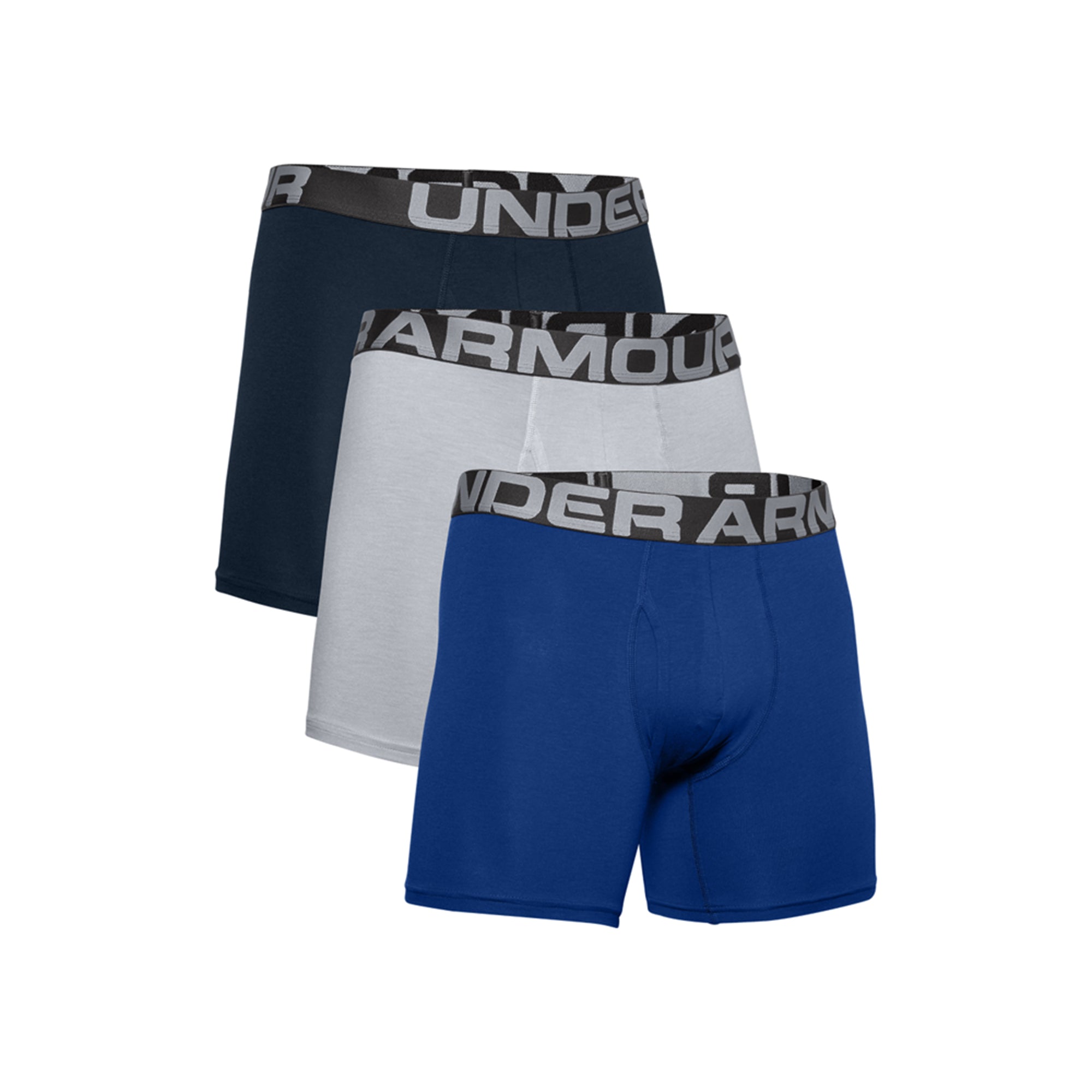 Under Armour Charged Cotton 6" Boxer Jock 3 Pack