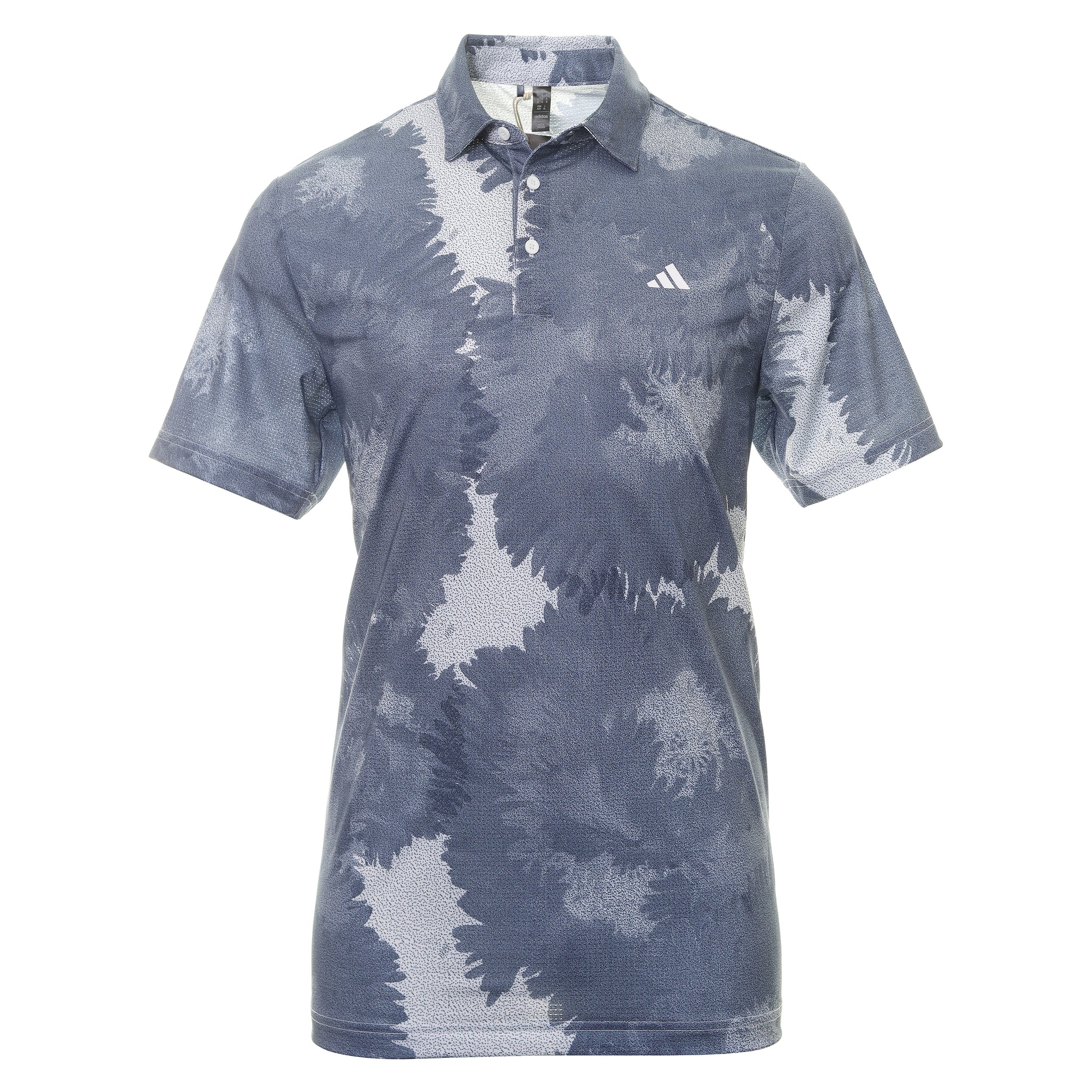 adidas Golf Flower Mesh Print Shirt HS1131 White Collegiate Navy ...