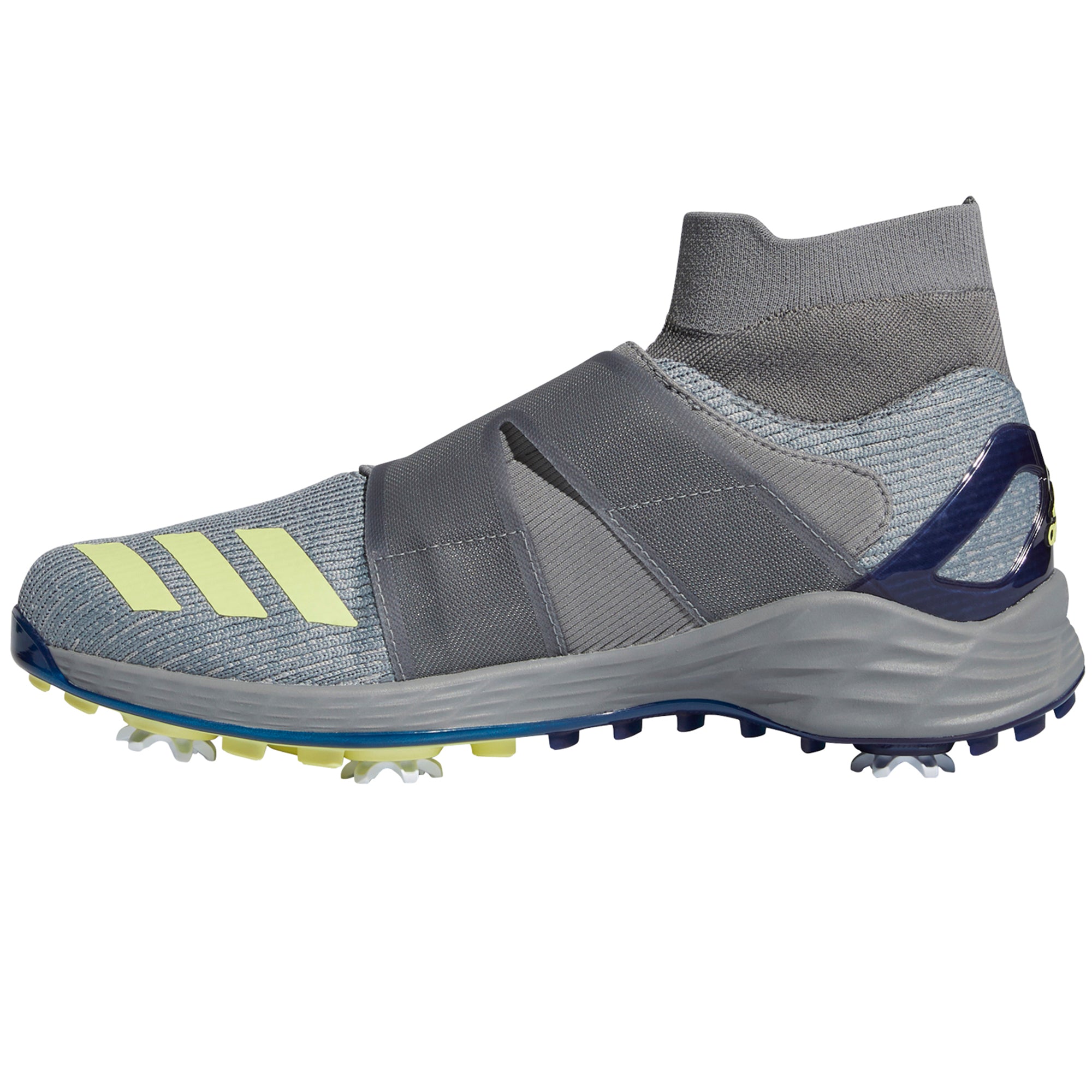 adidas ZG 21 Motion BOA Mid Golf Shoes GZ5277 Grey Three Pulse Yellow