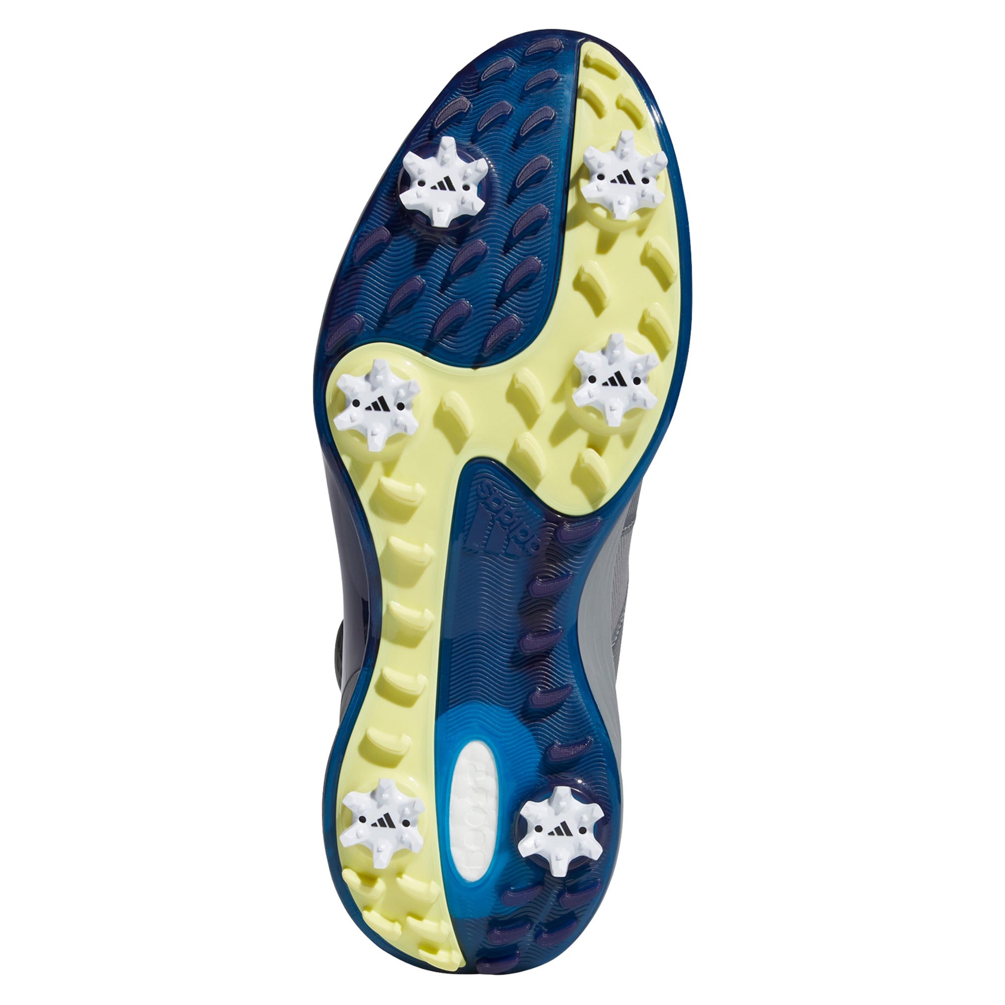 adidas ZG 21 Motion BOA Mid Golf Shoes GZ5277 Grey Three Pulse Yellow