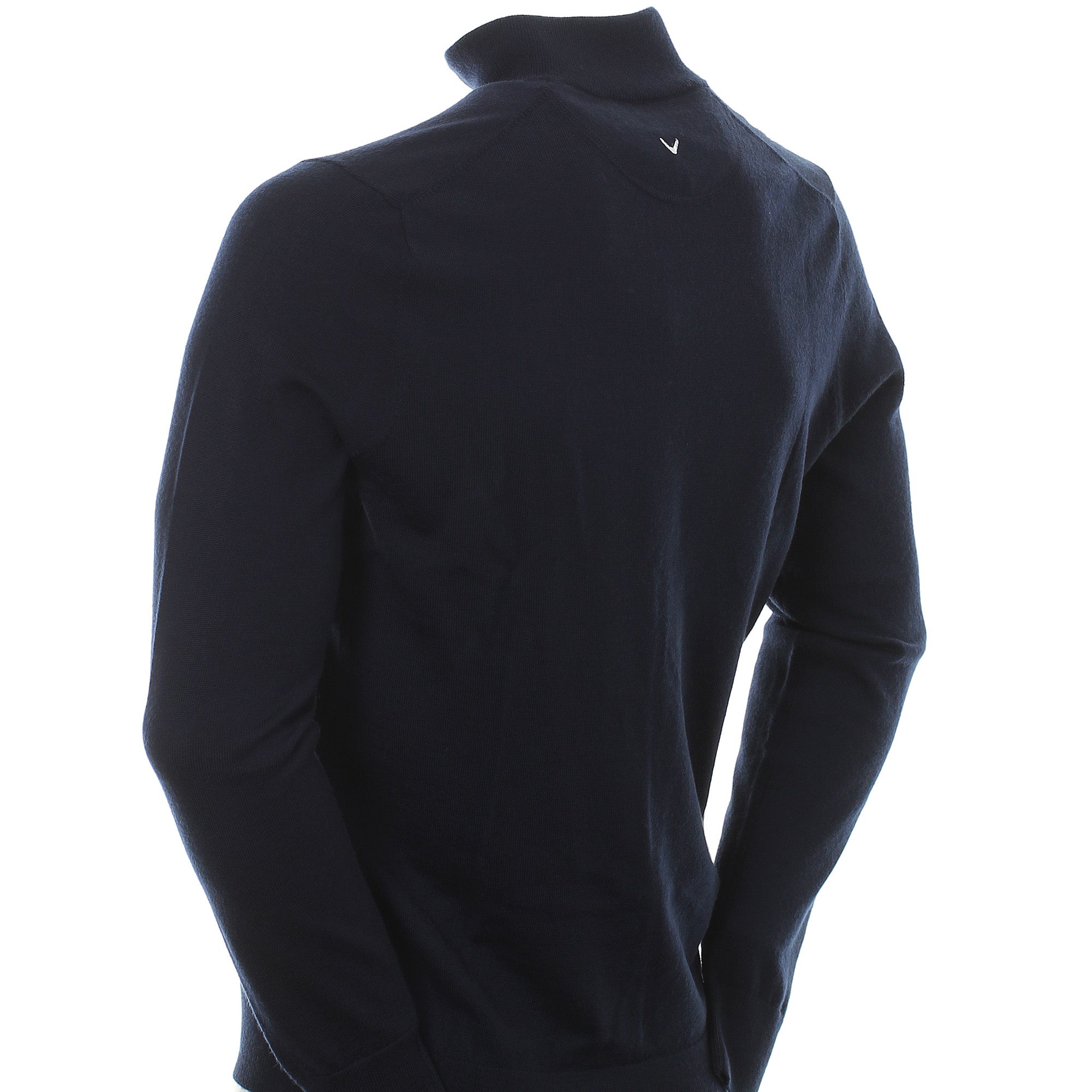 Callaway Golf Ribbed Merino 1/4 Zip Sweater Night Sky 401