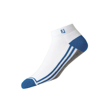 FootJoy ProDry Fashion Sport Golf Socks White/Blue/Grey