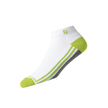 FootJoy ProDry Fashion Sport Golf Socks White/Grey/Lime
