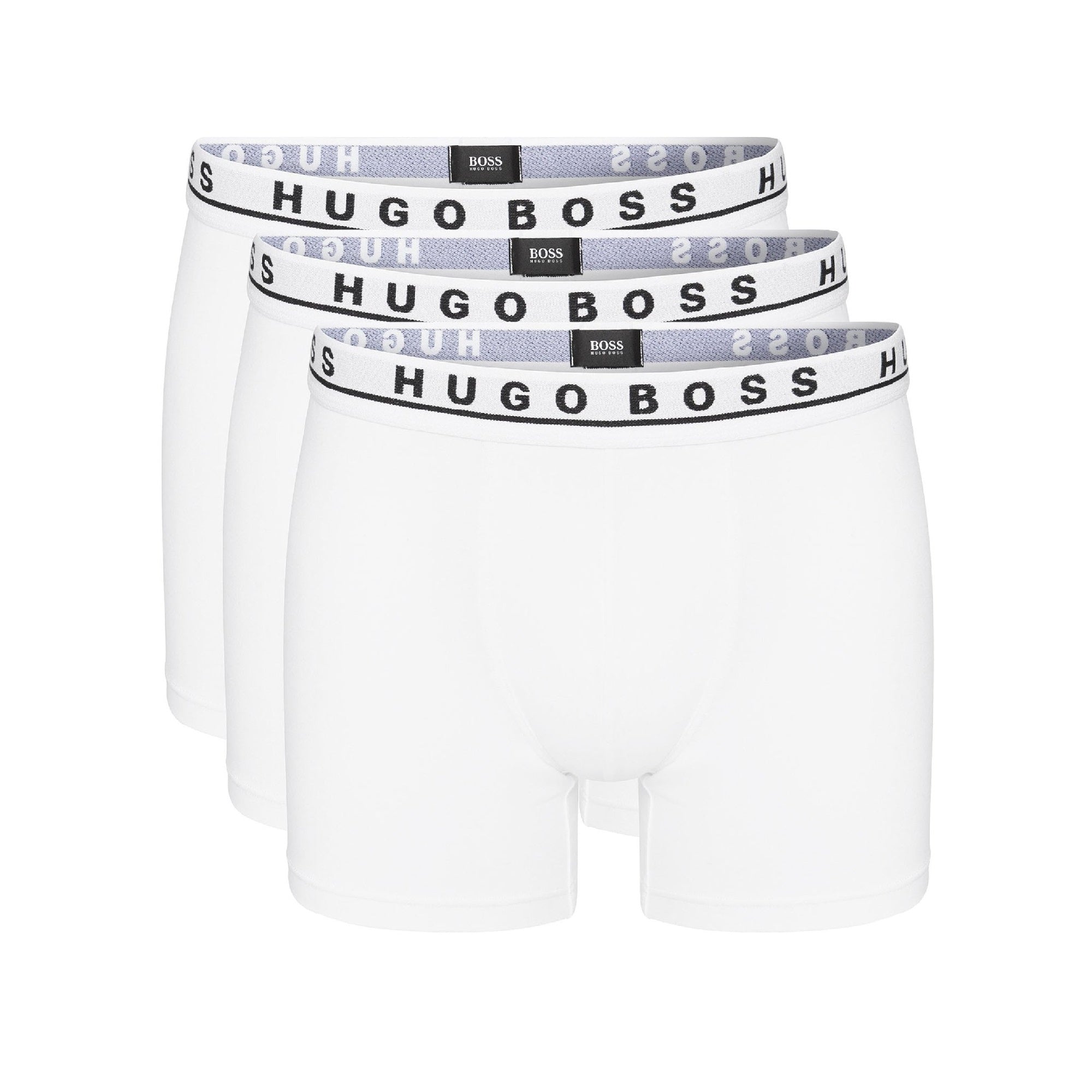 BOSS Cotton Stretch Boxer Brief 3-Pack 50325404 White 100 | Function18 ...