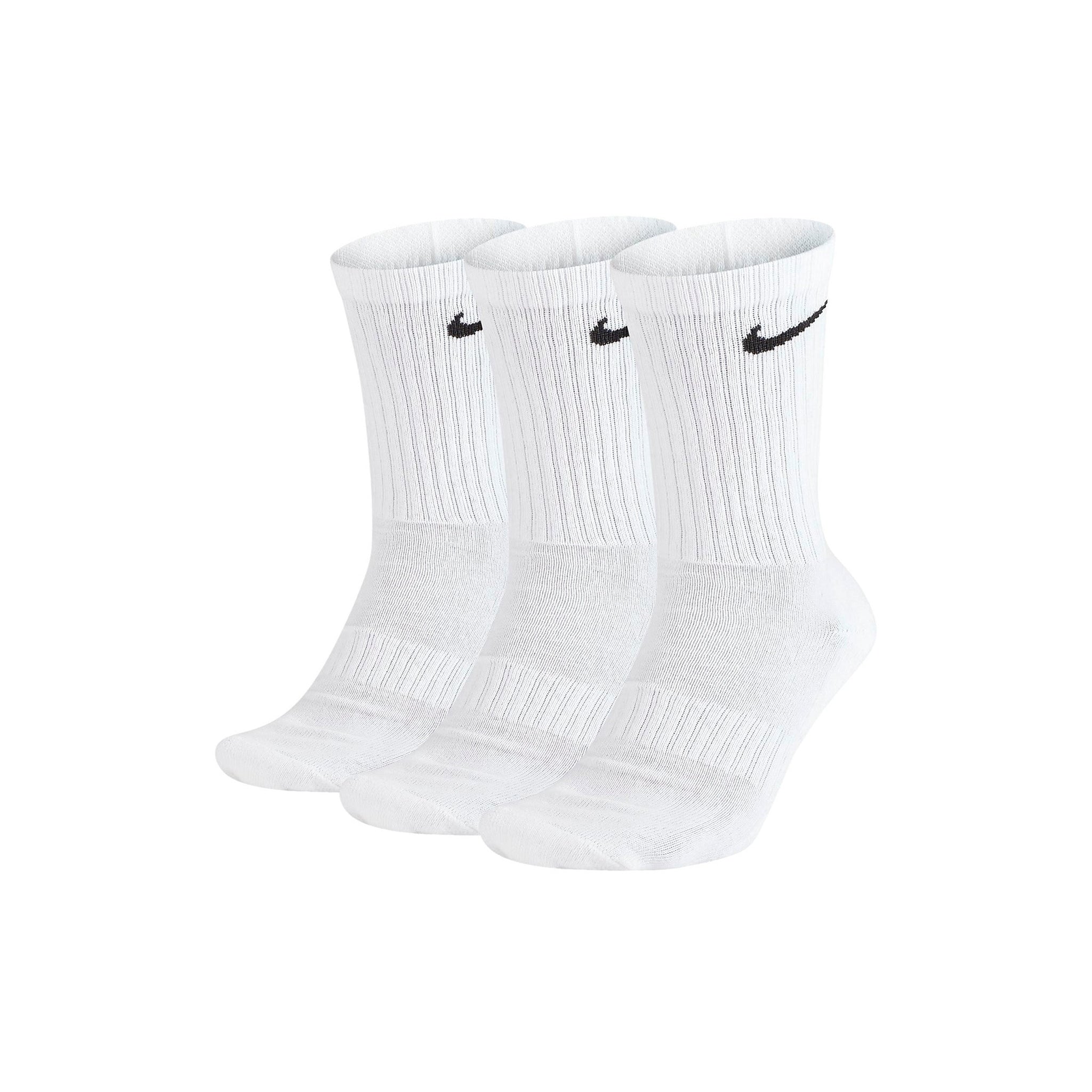 Nike Golf Everyday Cushion Crew Socks - 3 Pair White 100