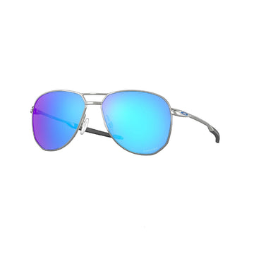 Oakley Contrail Sunglasses Satin Chrome/Prizm Sapphire