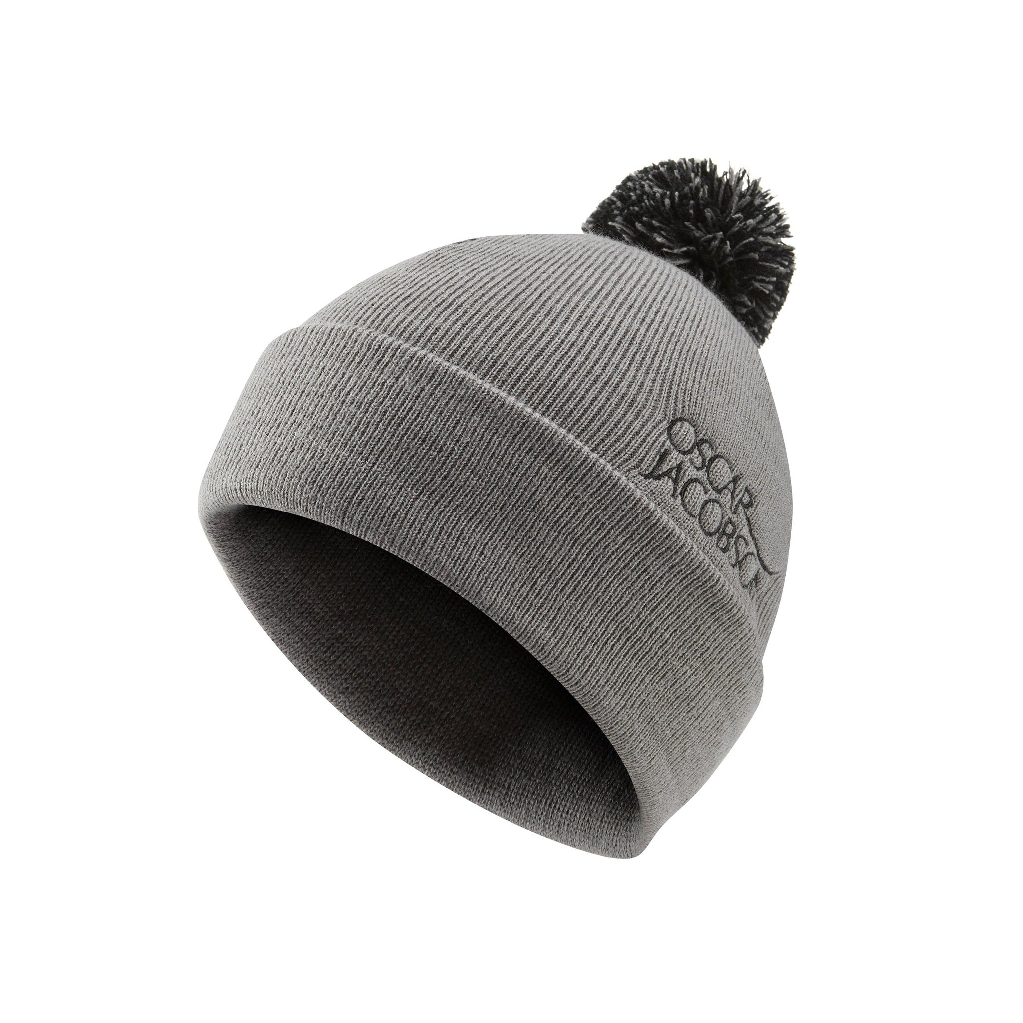 Oscar Jacobson Knitted Golf Hat II Pewter