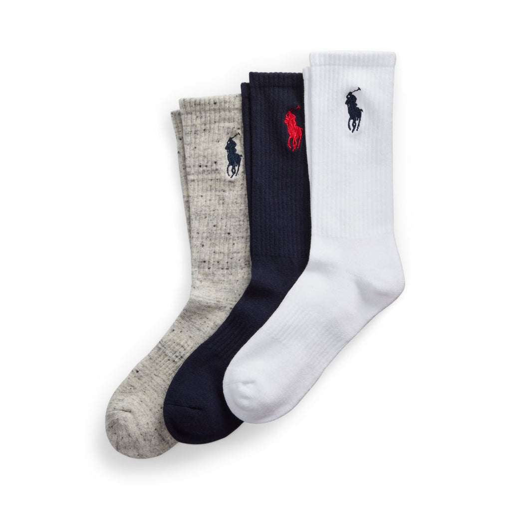 POLO RALPH LAUREN - Men's 3-pack long socks set - 449929121001 - navy