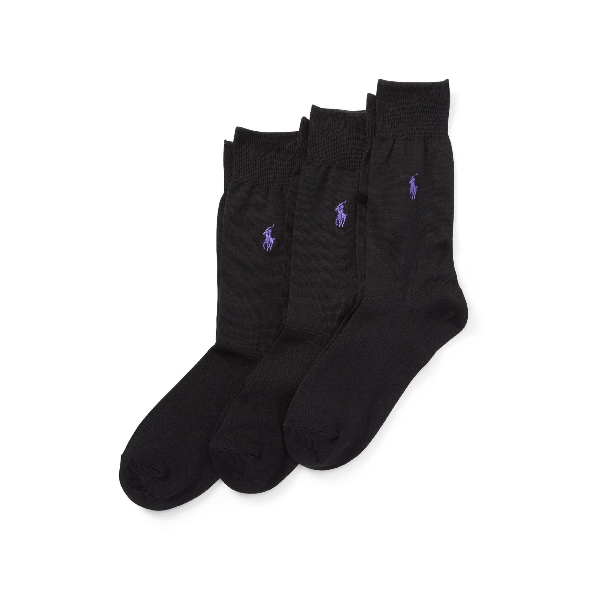 Polo Ralph Lauren Cotton Socks 3 Pack 449653635 Black 005 Function18