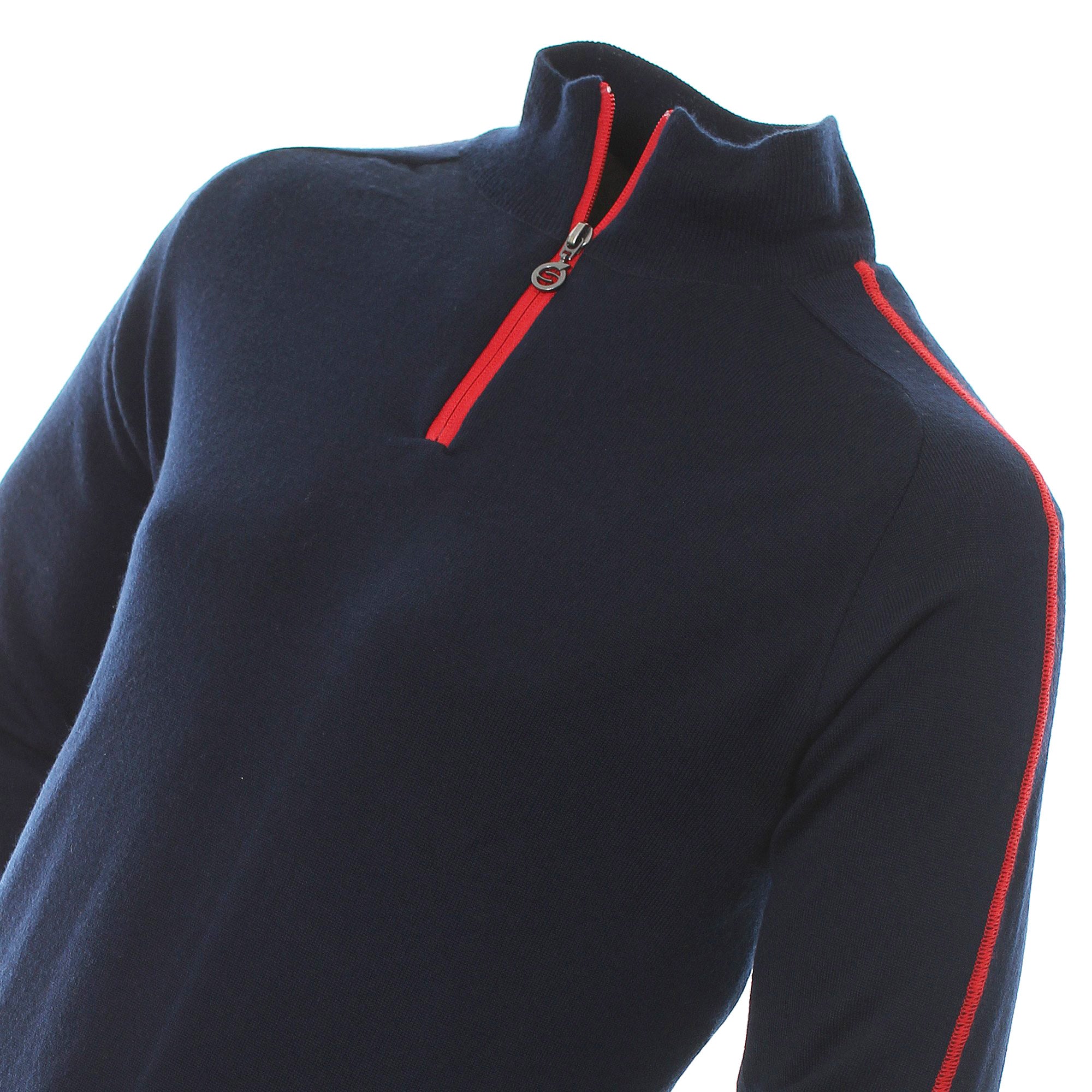 Sunderland Golf Hamsin Lined Sweater Navy/Red