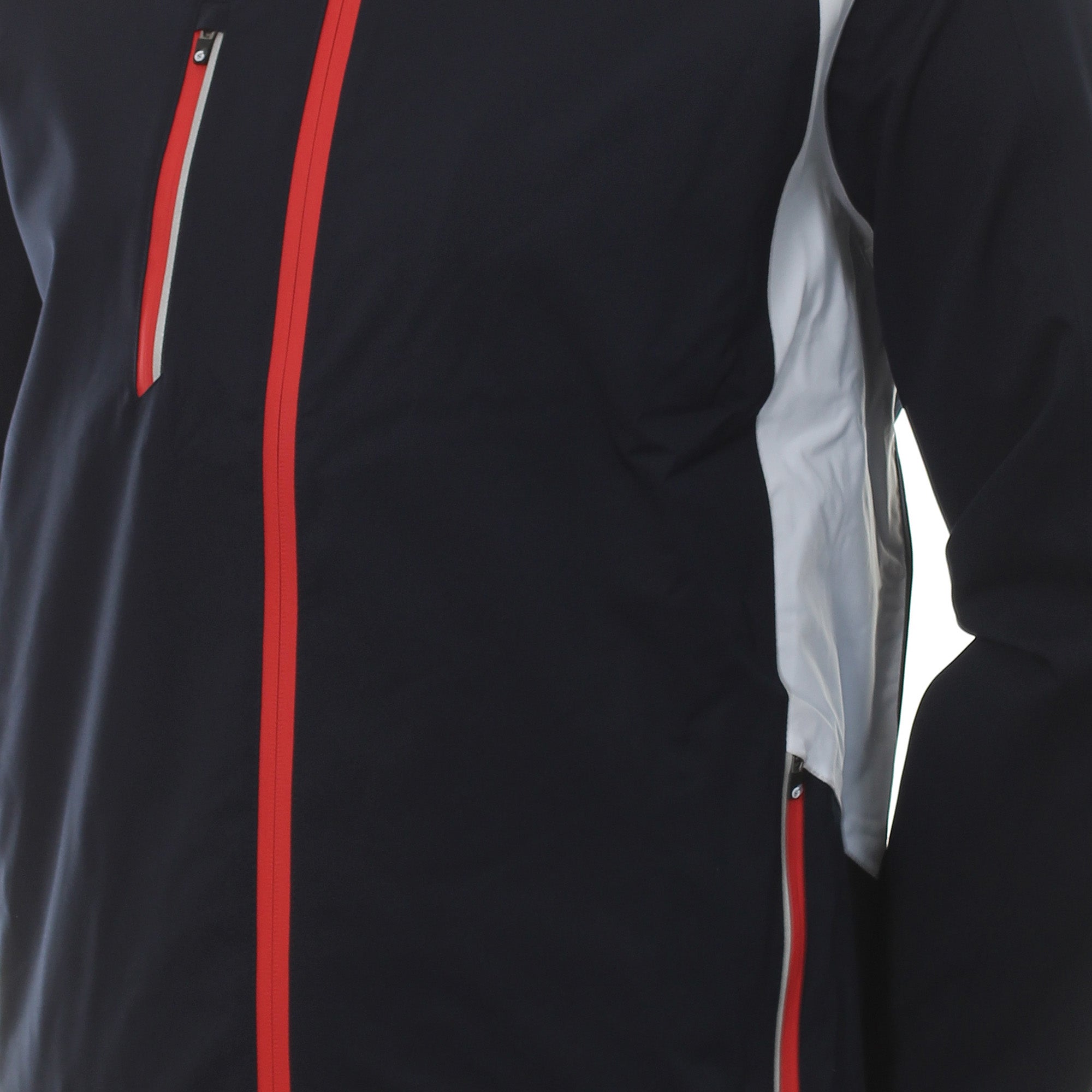 Sunderland Golf Valberg Waterproof Jacket Navy/White/Red