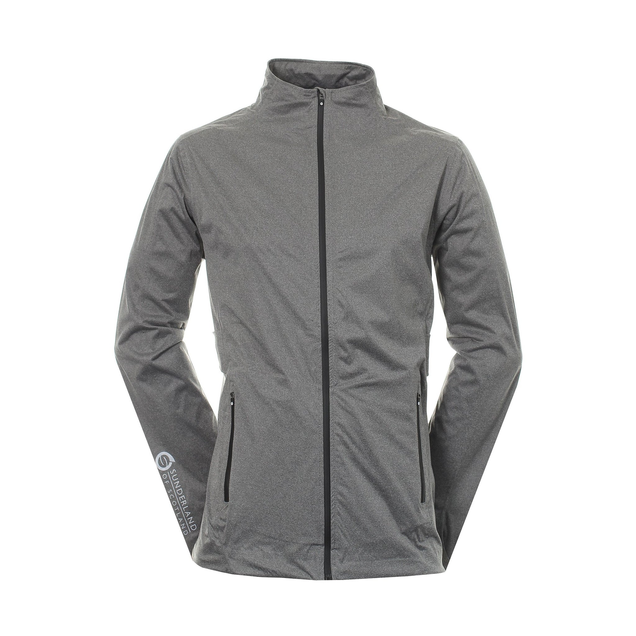 Sunderland Golf WhisperDry Pro-Lite Waterproof Jacket Gunmetal Marl/Black