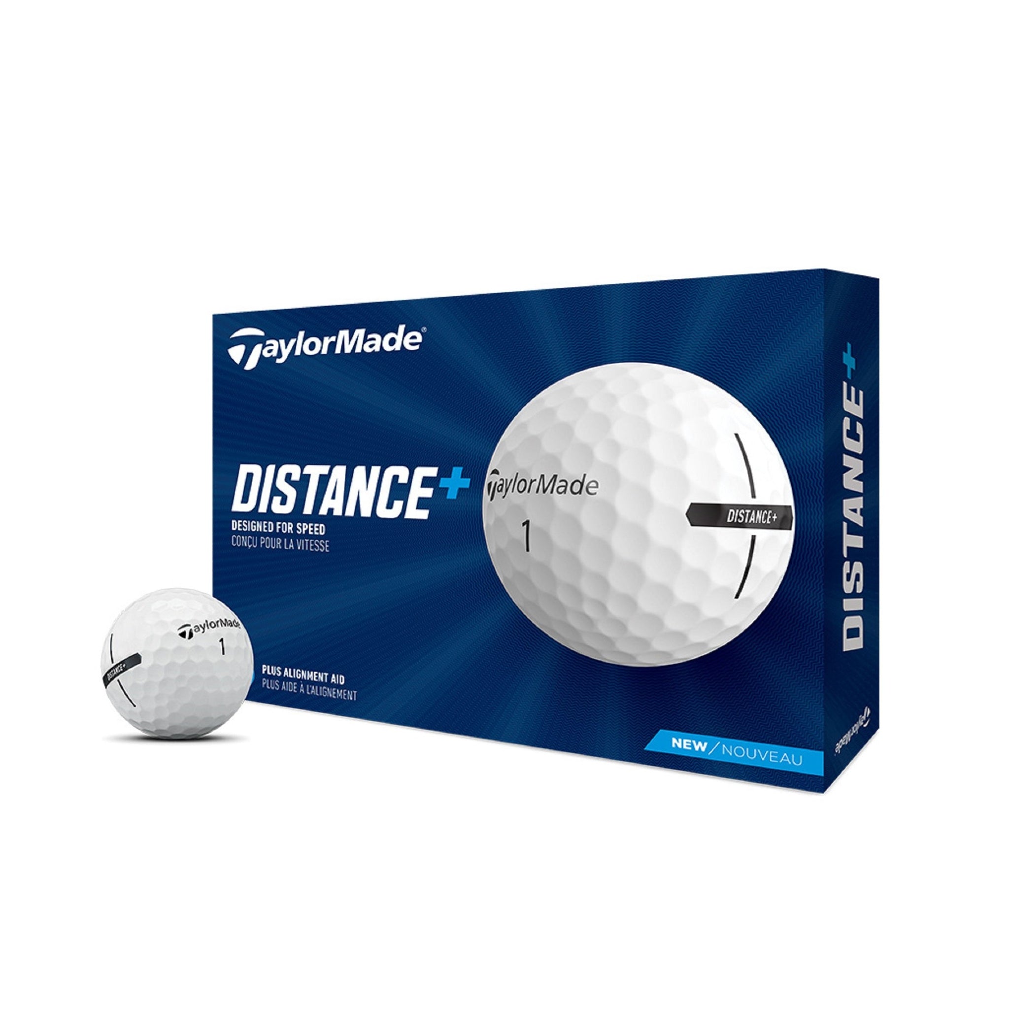 TaylorMade Distance+ Golf Balls White