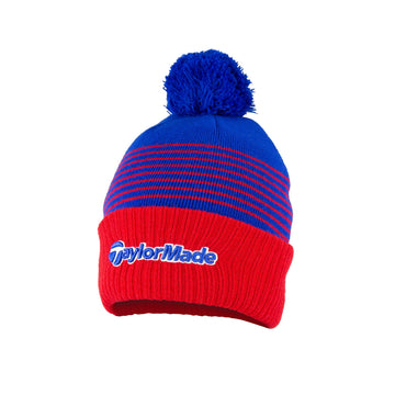 TaylorMade Golf Bobble Beanie Hat Red/Royal