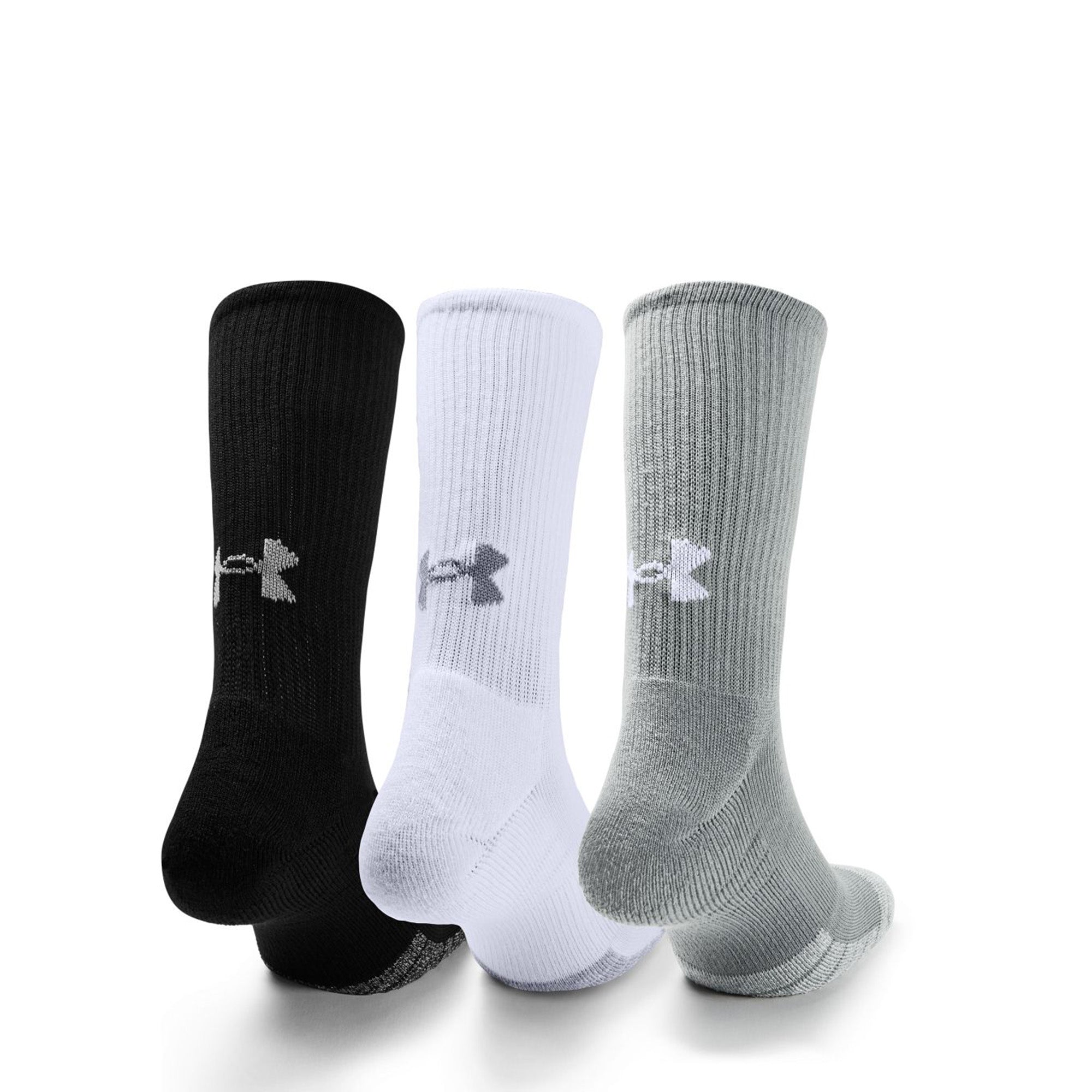 Under Armour Golf Heatgear Crew Sock 3 Pack 1346751 Grey 035
